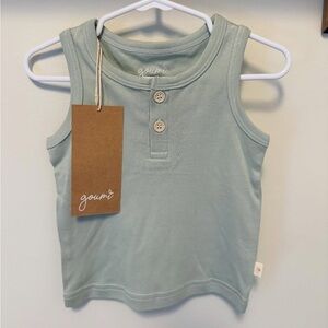 Goumi sage green Sleeveless Top